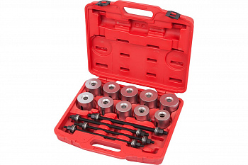 Набор оправок для монтажа и демонтажа сайлентблоков, 24 предмета МАСТАК 110-20024C