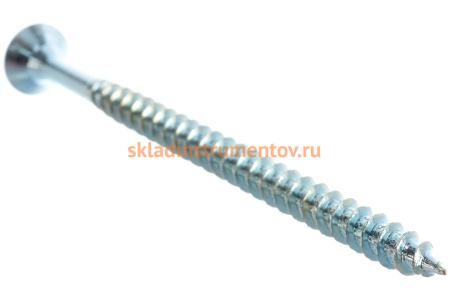 Универсальные шурупы для дерева, ДСП, ДВП Зубр оцинкованные, PZ, 6,0x90мм, ТФ1, 70 штук 4-300371-60-090