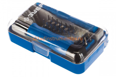 Отвертка для точных работ с насадками Зубр ПРОФЕССИОНАЛ 24 шт. 25648-H24