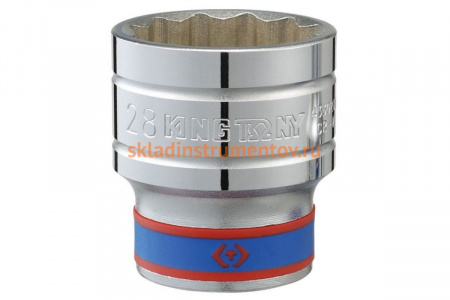 Головка торцевая стандартная двенадцатигранная 1/2", 16 мм KING TONY 433016M