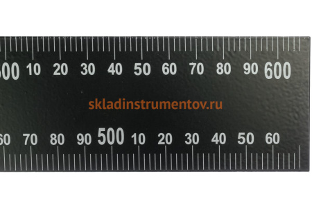 Столярный цельно-металлический угольник, крашеная шкала 400х600 мм КУРС 19620