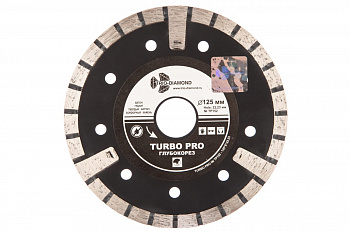 Диск алмазный отрезной Турбо Глубокорез Pro (125х22.23 мм) TRIO-DIAMOND TP152