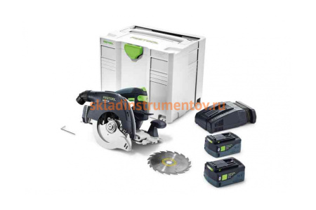 Аккумуляторная дисковая пила FESTOOL HKC 55 Li EBI-Plus-SCA 575675