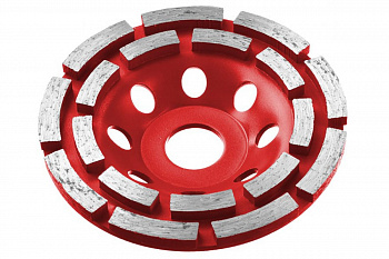 Чашка алмазная двухрядная 115 мм ЗУБР Мастер, 33376-115