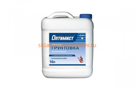 Грунт для внутренних работ Оптимист 10л 00-00001322