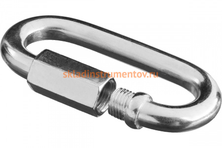 Карабин винтовой оцинкованный с муфтой 40 шт. (4 мм; ТФ5) Зубр 4-304535-04