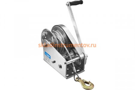 Ручная барабанная лебедка Зубр ПРОФЕССИОНАЛ 1.3т 8м 43117-1.3