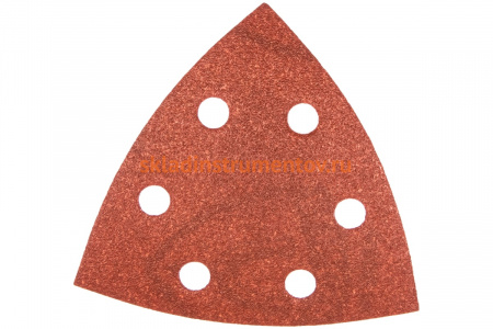 Треугольник шлифовальный на липучке для обработки древесины и металла (96 мм; Р120; 6 отверстий) KLINGSPOR 142137