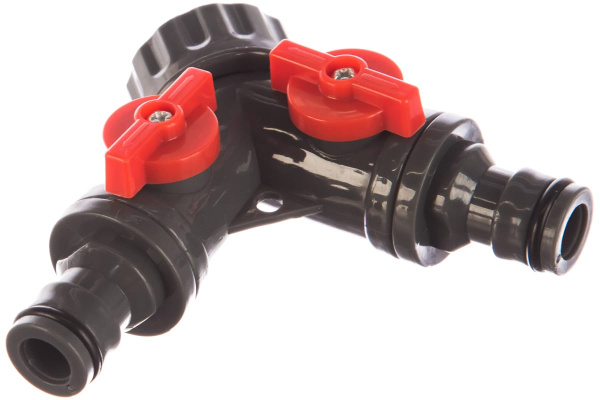 Распределитель 2-х канальный с резьбой 3/4" КУРС 76427