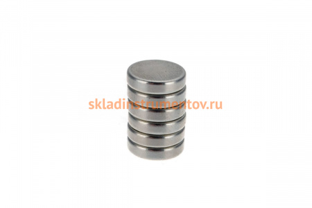 Неодимовый магнит, 6 шт. КОБАЛЬТ диск 12х3 мм, блистер 918-115