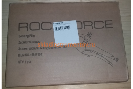 Гейферный зажим струбцинного типа 4 захват:0-100мм ROCKFORCE RF-660F100