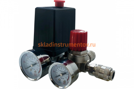 Реле для компрессора в сборе 220 В 2 быстр. выхода Pegas pneumatic 2601И