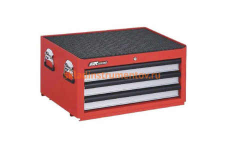 Инструментальный ящик средней глубины JTC красный, 3 секции 5639