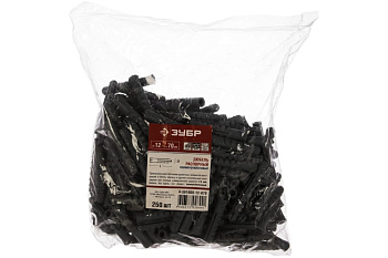 Дюбель распорный "ЕЖИК" полипропиленовый 250 шт. (12х70 мм; ТФ0) ЗУБР 4-301060-12-070