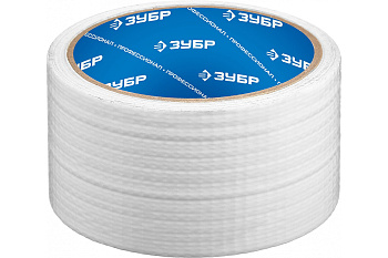 Армированная влагостойкая клейкая лента ЗУБР 48 мм х 10 м цвет белый 12092-50-10