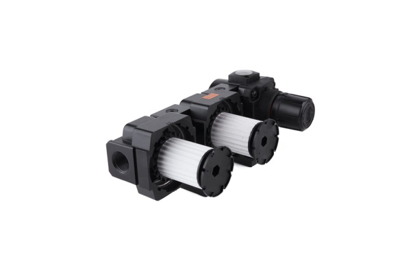 Блок подготовки воздуха: масловлагоотделитель, регулятор, манометр (3000 л/мин; 10 бар; 1/2") WIEDERKRAFT WDK-70740