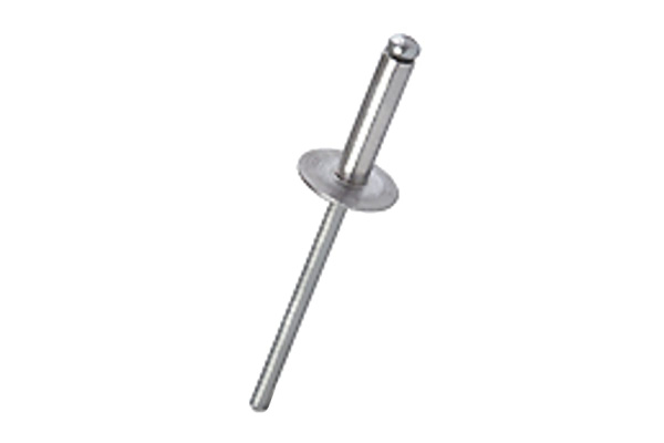 Заклепка вытяжная открытая алюминий/сталь AlMg 1.5%/St (250 шт; 4x16х12 мм; Борт: Увеличенный) MESSER 11112401612-250