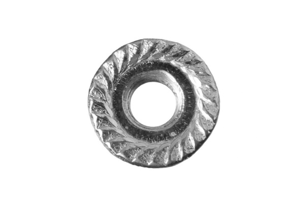 Гайка с фланцем ЗУБР DIN 6923, M12, 5 кг, (примерно 263 шт.) кл. пр. 8, оцинкованная, 303630-12