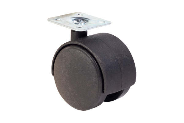 Мебельное колесо А5 TWP 40 черное, 40 мм 1000463