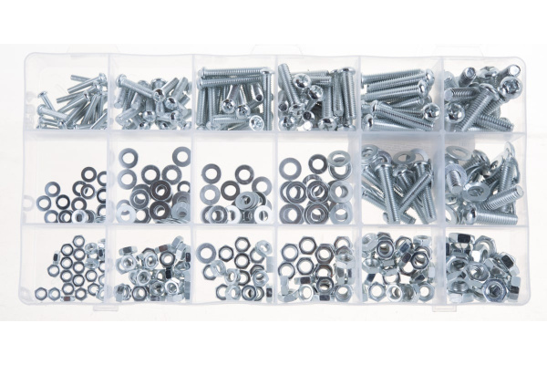 Набор винтов, гаек, шайб СИБРТЕХ 420 предметов 47617