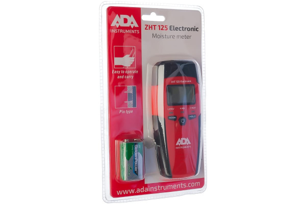 Контактный измеритель влажности древесины и стройматериалов ADA ZHT 125 Electronic А00398