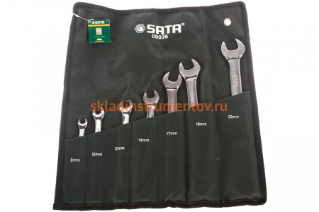 Набор комбинированных ключей 7шт Sata 09036