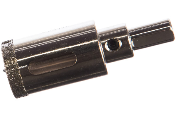 Коронка алмазная по керамограниту/керамике Профи (25х70 мм) ПРАКТИКА 917-590