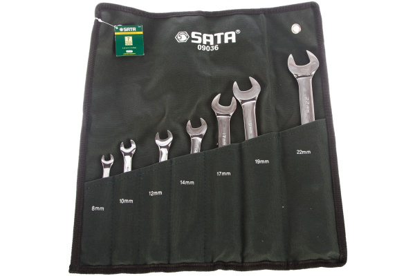 Набор комбинированных ключей 7шт Sata 09036