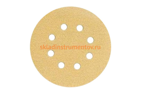 Шлифовальный круг для сухой обработки GOLD (125 мм; Р150; 8 отв.; 50 шт.) MIRKA 2361585015