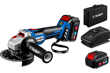 Бесщеточная угловая шлифовальная машина ЗУБР Профессионал 20В AB-125-42