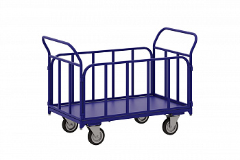 Тележка RUSKLAD платформенная с трубчатыми бортами RUSKLAD ТБ 6 (800x1200) d160мм