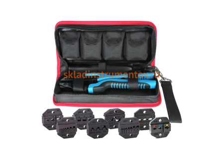 Пресс-клещи с набором номерных матриц КВТ СТВ+8 в сумке 83348