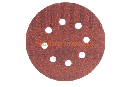 Круг шлифовальный на липучке для обработки дерева (125 мм; Р80; 8 отверстий) KLINGSPOR 270392