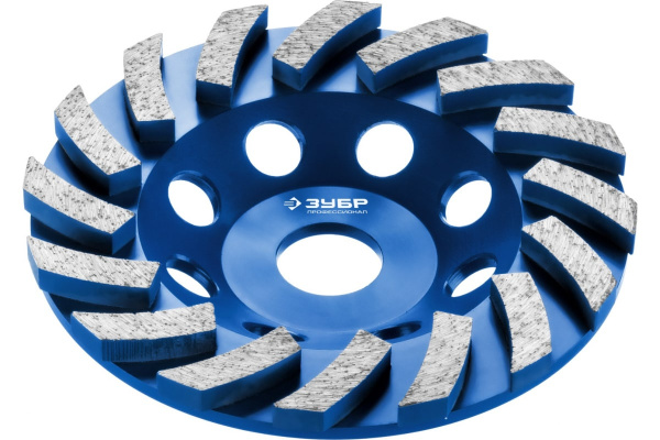 Чашка алмазная турбо 125 мм ЗУБР Профессионал, 33370-125