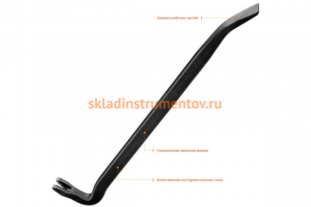 Кованый усиленный лом-гвоздодер Stayer HERCULES 450 мм 22х12 мм 21643-45