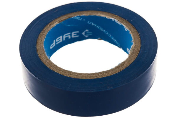 Изолента Зубр ЭЛЕК-10 ПВХ не поддерживает горение 10м /0 13х15мм/ синяя 1233-73_z02