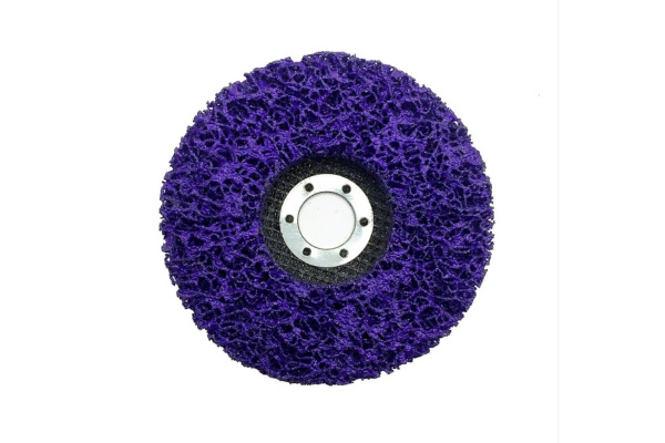 Круг тарельчатый шлифовальный Orientcraft из нетканого материала 125x22 мм, фиолетовый 800.02C
