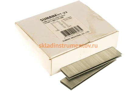 Скоба 97-22 (22 мм) 5000 шт. для пневмостеплера 97/25 Sumake 30445