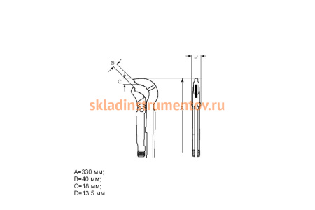 Газовый ключ Bahco 342
