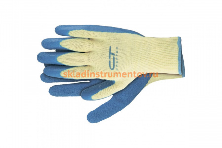 Перчатки с латексным рельефным покрытием СИБРТЕХ х/б, 10 класс, XL 67753