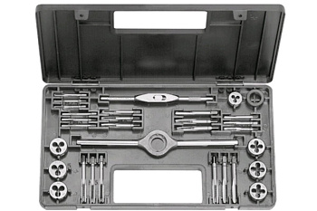 Резьбонарезной набор Bucovice Tools M0-II, 32 предмета, М2,5-М7, в пласт кейсе 310070