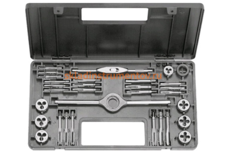Резьбонарезной набор Bucovice Tools M0-II, 32 предмета, М2,5-М7, в пласт кейсе 310070