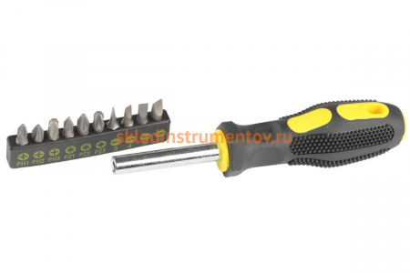 Набор STANDARD из отвертки с битами STAYER 25078-H10