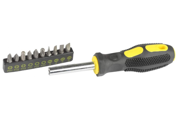 Набор STANDARD из отвертки с битами STAYER 25078-H10