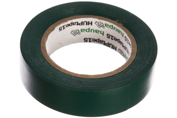 Изолента ПВХ HAUPA цвет зеленый, шир.15мм, длина 10 м, d 60 мм 263814 Изолента ПВХ HAUPA цвет зеленый, шир.15мм, длина 10 м, d 60 мм 263814