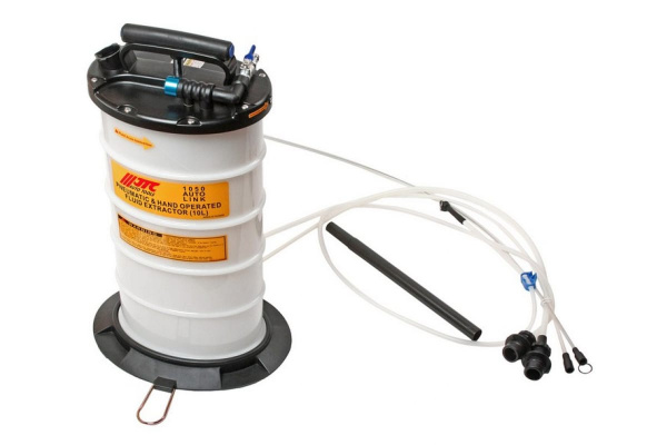 Приспособление для откачки технических жидкостей (ручной и пневматический привод, 10л) JTC 1050