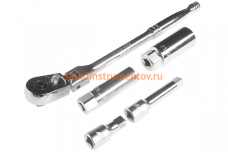 Набор свечных головок с пружинным фиксатором 16, 21 мм, трещоткой и удлинителями 1/-3/4", 3" JTC 3905A