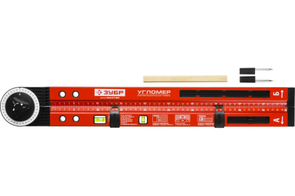 Складной уровень-угломер 500 мм ЗУБР МАСТЕР 34740