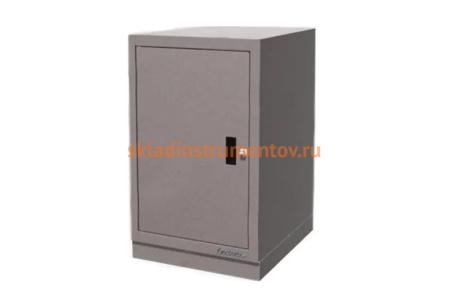 Тумбочка верстачная серая с дверью и замком (600х500х820 мм) FERRUM 01.410-7001
