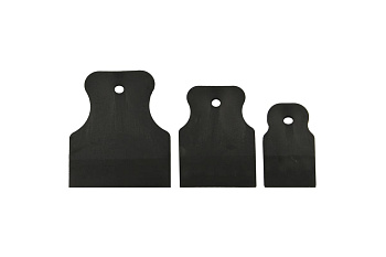 Набор резиновых шпателей КЕДР черные, 3шт, 40-60-80мм 084-2003 28136